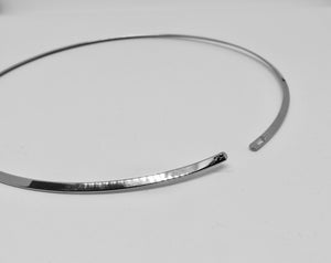 Simply Sandy Silver Choker Necklace