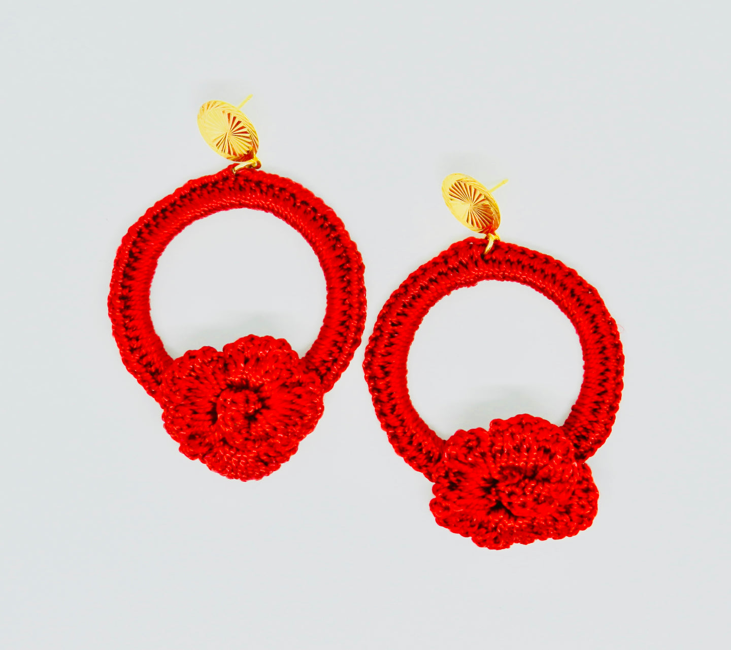 Ruby Red Earrings