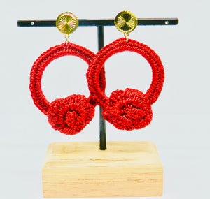 Ruby Red Earrings