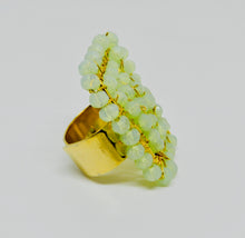 Load image into Gallery viewer, Seafoam Green Beaded Ring