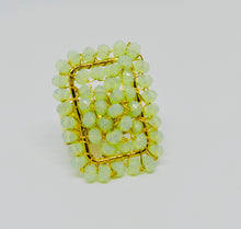 Load image into Gallery viewer, Seafoam Green Beaded Ring