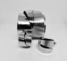 Load image into Gallery viewer, Silver Bracelet Cuff with Earrings Set